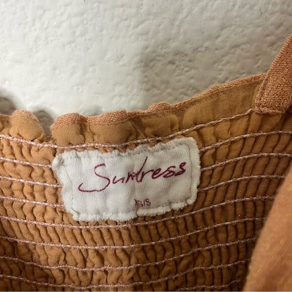 Sundress Pom Jumpsuit Tie Straps Wide Leg Womens Size XS / S - Picture 9 of 9